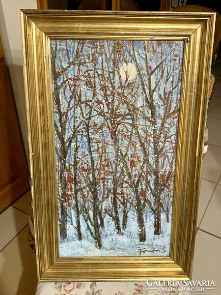 Important Sándor (1920-1991) winter forest