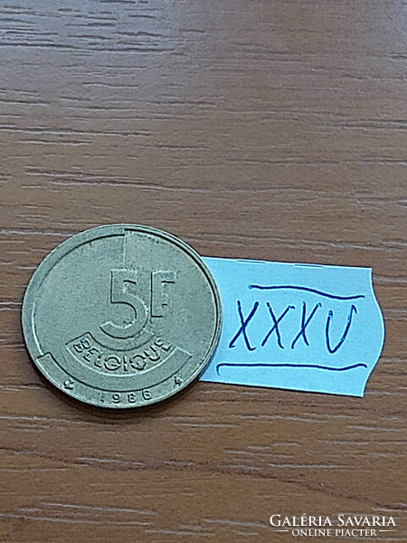 Belgium belgique 5 francs 1986 xxxv