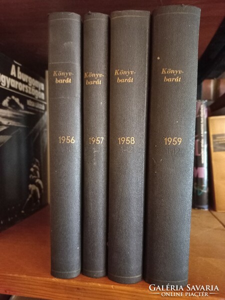 Könyvbarát  kiadványok bekötve 1956 - 1959 között