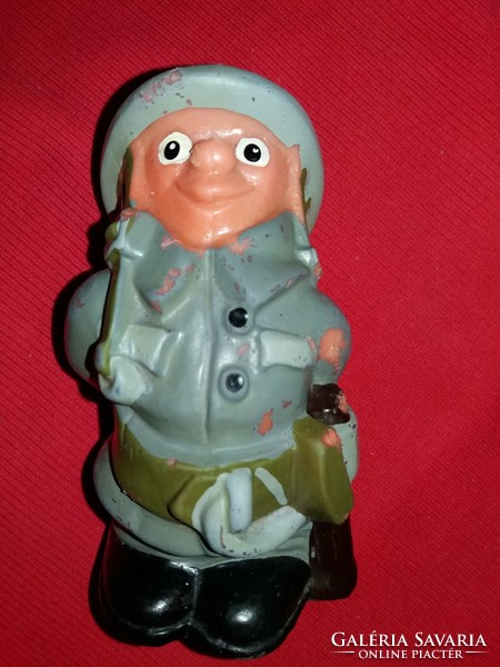 Antique very nice condition cartoon fairy rubber figure fireman 15 cm according to pictures