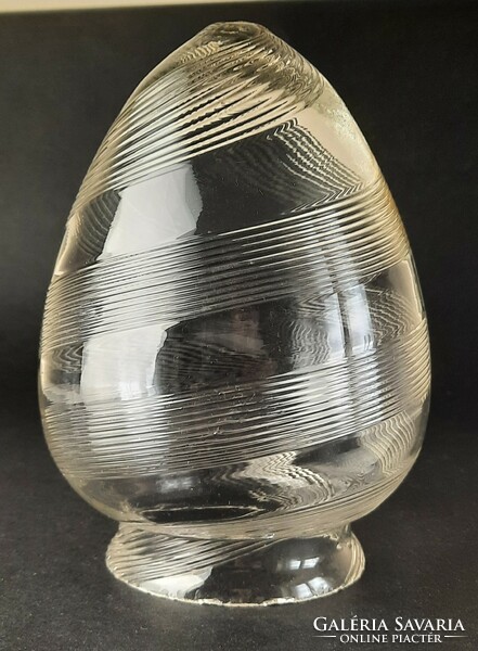 Antique lamp shade, blown glass
