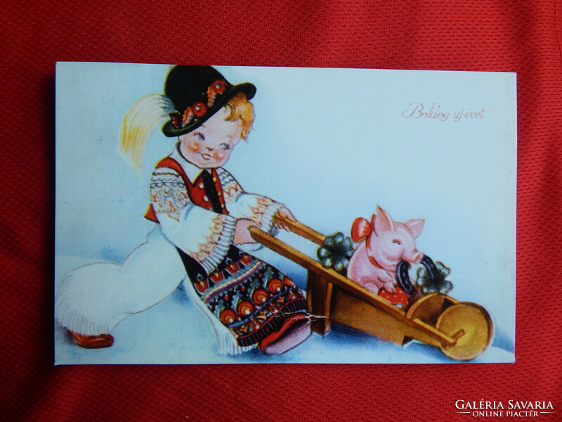 Postcard - modern reprints of classic greeting cards 4 pcs