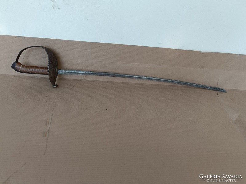 Antik katonai kard fegyver weyersberg stamm solingen hüvely nélkül műbőr markolat 551 8853