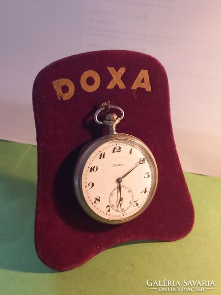Antique doxa pocket watch works with old doxa pocket watch holder!!!