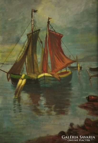 Unknown painter (Beginning of 20th century): in port