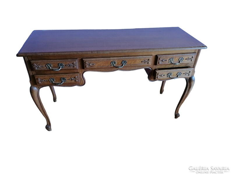 Neobaroque 5-drawer small desk or dressing table