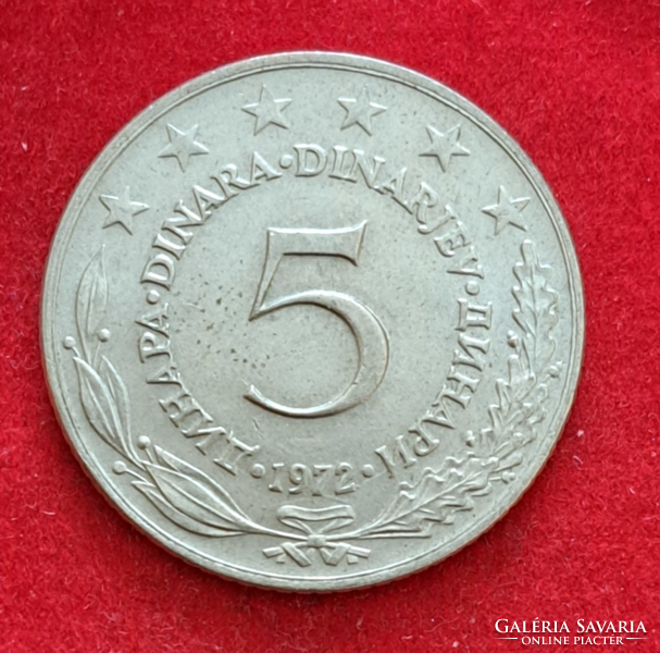 1972. Jugoszlávia 5 dínár (546)