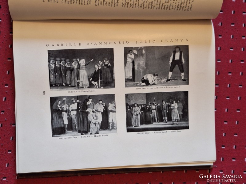 The centenary commemorative album of the hundred-year-old national theater (hankiss j) 1938 full leather binding