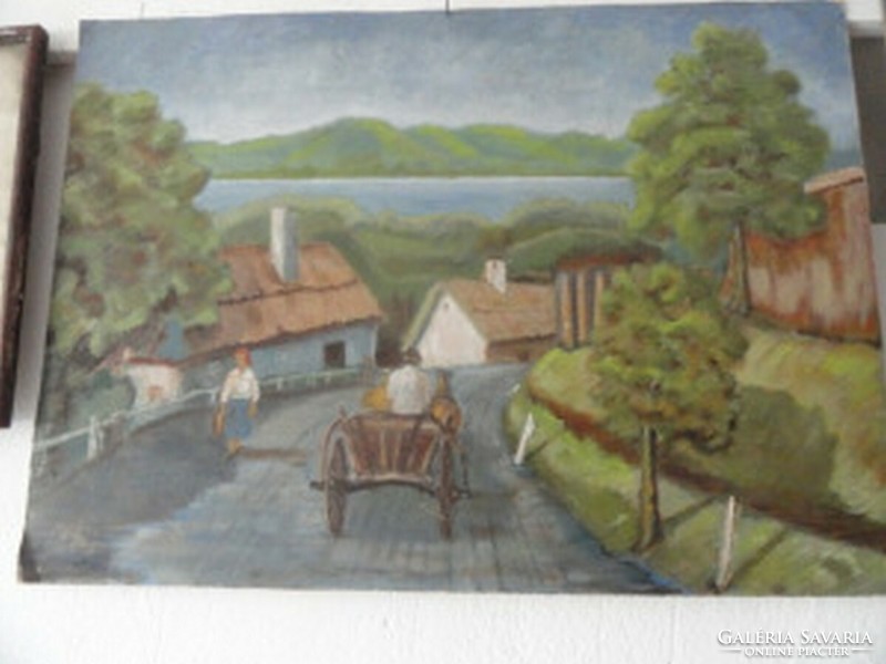Cs. József Fodor: landscape with cart