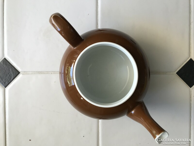 Rosenthal kecses porcelán tea kanna kiöntő csokoládé barna fehér