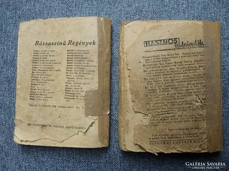 Gert Rothberg: Művészszerelem I-II (1934) Milliók könyve - antik ponyva