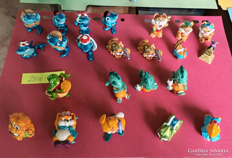 Kinder figurines, hand-painted pieces from ~1985.