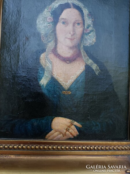 Biedermeier női portré 1810-20