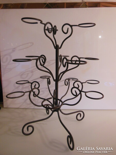 Muffin holder - wrought iron - 46 x 40 cm - 15 arms - diameter - 5.5 cm - German - flawless