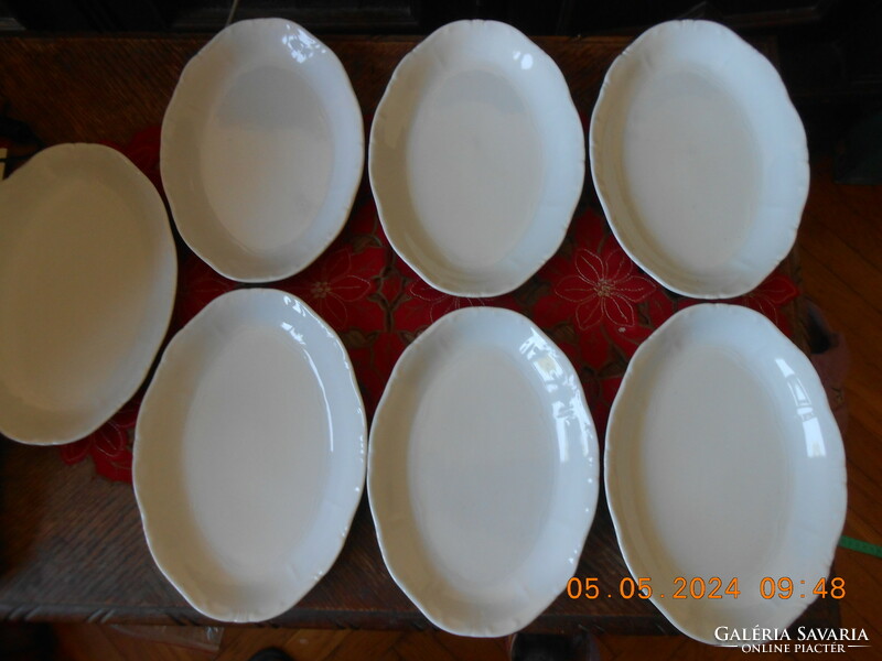 Zsolnay fehér sültes tányér