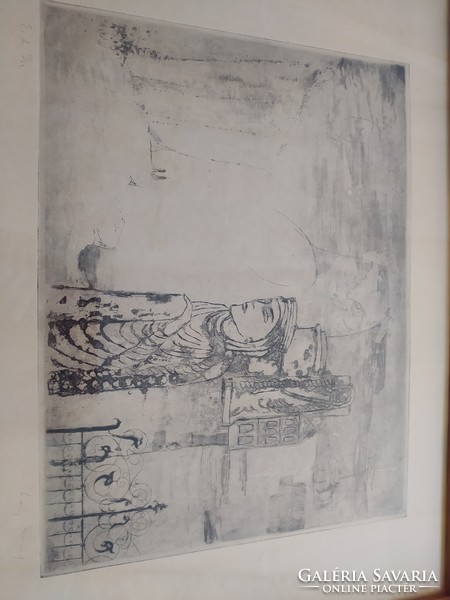 Láng Rudolf  Edgar Allan Poe  illusztrácio, kép, rézkarc, nyomat