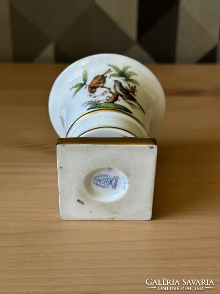 Herendi Rothschild mintás körmös kis váza, kaspó 7,5 cm
