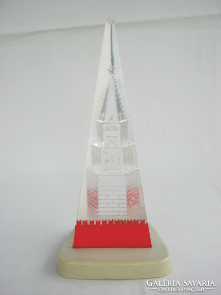 Retro Russian souvenir plexiglass tower