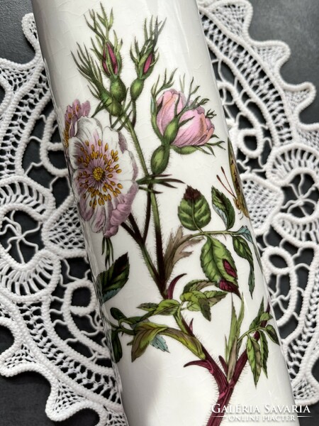 Rare! Fabulous vintage portmeirion botanic garden porcelain stretching tree, rolling pin with roses and butterflies