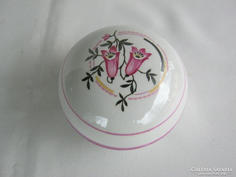 Zsolnay porcelán harangvirágos bonbonier vagy ékszertartó