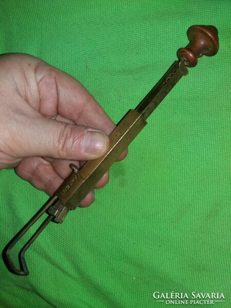 Antique wooden handle copper victoria hungarian czar. And royal patent maybe a typist according to the pictures