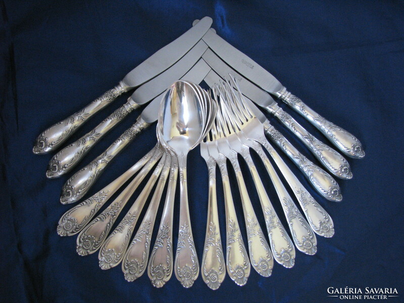 Silver Plated Russian Cutlery Set (18 Pieces)
