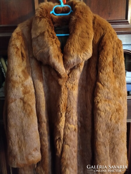 Women's fur coat, rabbit fur