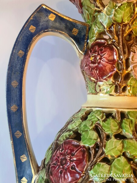 Emil Fischer openwork vase 43cm-