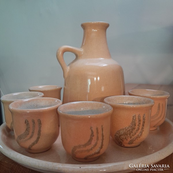 Ceramic brandy serving set