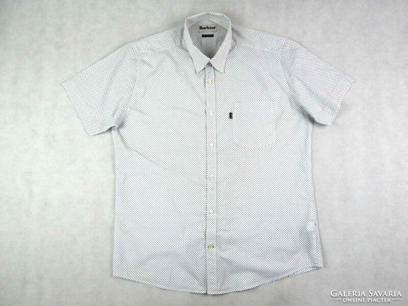 Original barbour (l / xl) elegant short-sleeved men's shirt