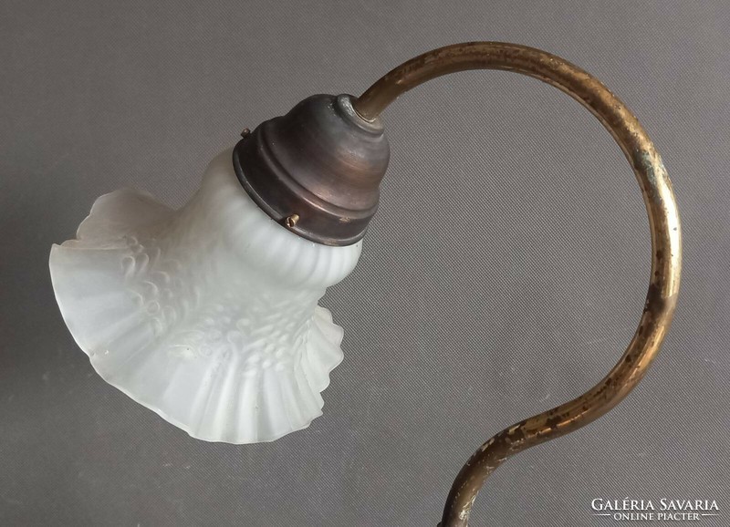 WWI Imperial Onyx Copper Trench Art Table Lamp from Marked Sleeve. Negotiable!