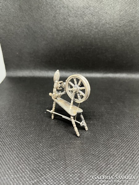 Silver miniature wheelchair