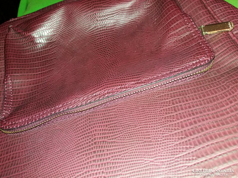 Quality never used real leather burgundy parfois hair bag 36 x 36 cm according to the pictures
