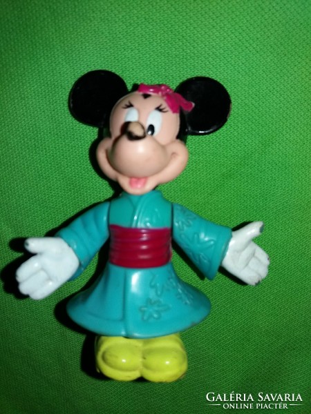 Retro movable walt disney extremely rare minnie mouse japanese geisha mouse figure 10 cm according to the pictures