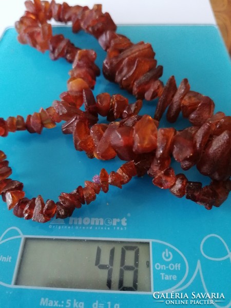 Raw amber necklace 48 grams