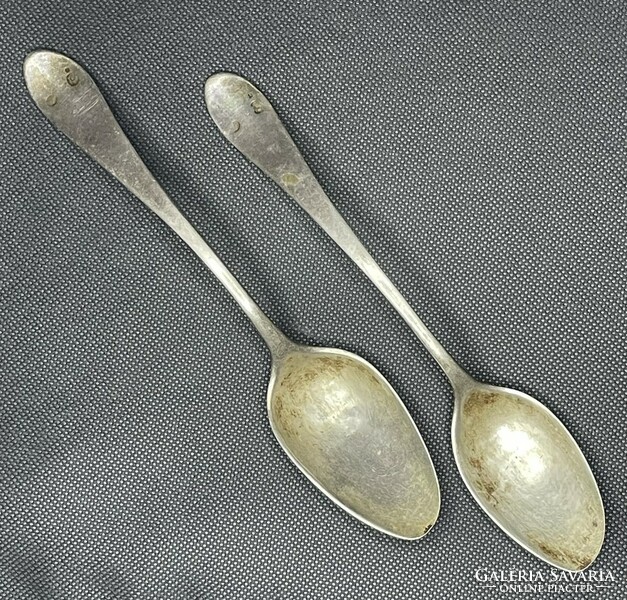 Silver 2 tablespoons soup spoon 1800s