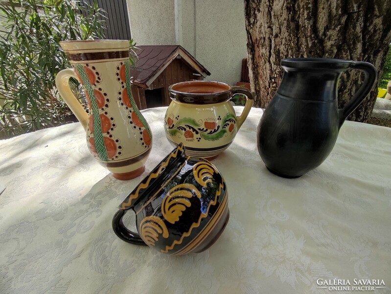 Nice old Karcag, Hódmezővásárhely and other ceramic jars and jugs