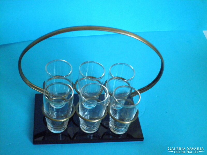 Vintage brandy and liqueur glass set