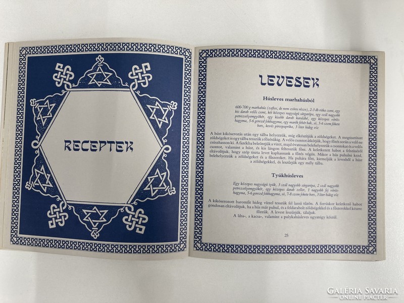 Régi zsidó ételek receptes könyv