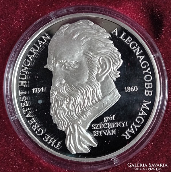 Mkb bank, Széchenyi color silver commemorative medal in original gift box