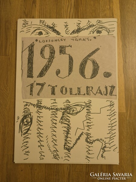 Tamás Losonczy 1956 17 pen drawings / offset folder