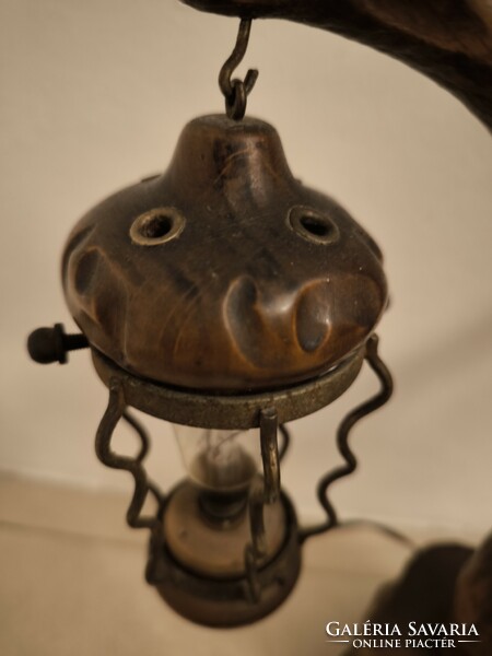 Amazing italian retro table lamp (Aldo Tura design) - madar, lampa, fa