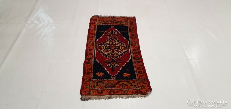 2958 Turkish tashpinar hand knot wool Persian carpet 56x119cm free courier