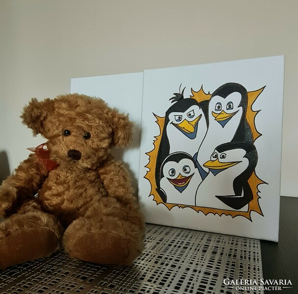 Penguins canvas picture