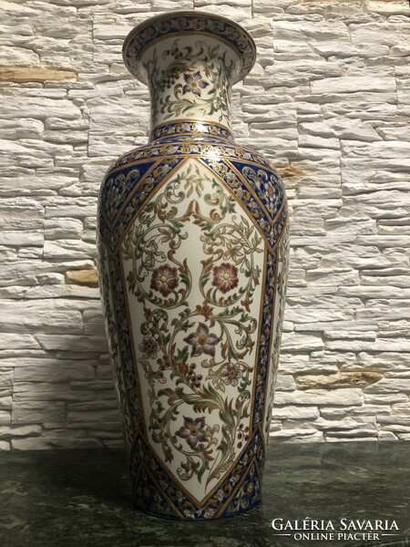 Large rare Zsolnay floor vase! Flawless!