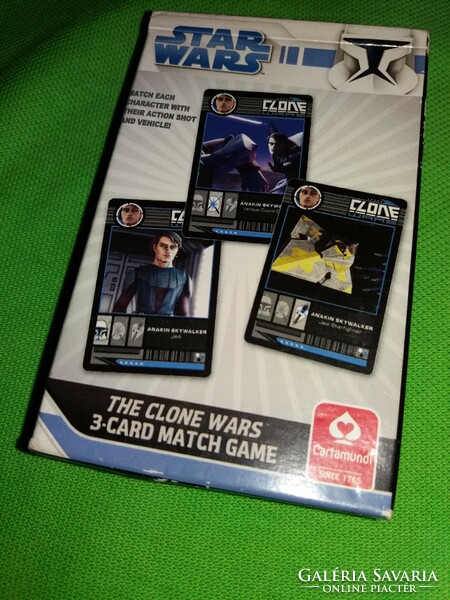 Retro STAR WARS klónók harca játék kártya dobozával többféle játéklehetőséggel a képek szerint