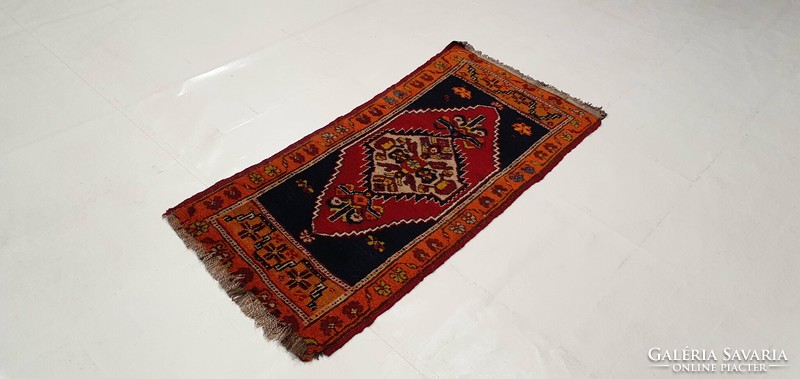 2958 Turkish tashpinar hand knot wool Persian carpet 56x119cm free courier