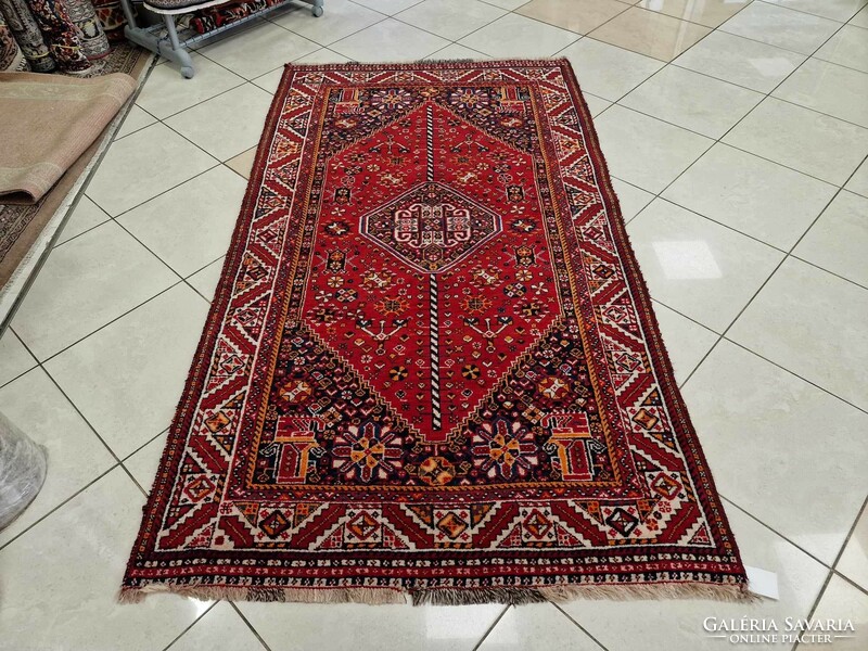 Shiraz-kharaja 115x210 hand knotted wool persian carpet bfz639