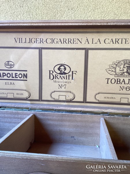 Old villiger cigar box 48x20x10.5 cm.