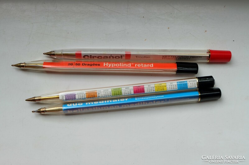 Transparent advertising ballpoint pens